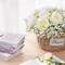 30 Pcs Babys Breath Artificial Flowers, Baby Breath Flowers Artificial Bulk, Real Touch White Fake Flowers, Faux Babies Breath Gypsophila for Wedding Home Decor Floral Arrangement